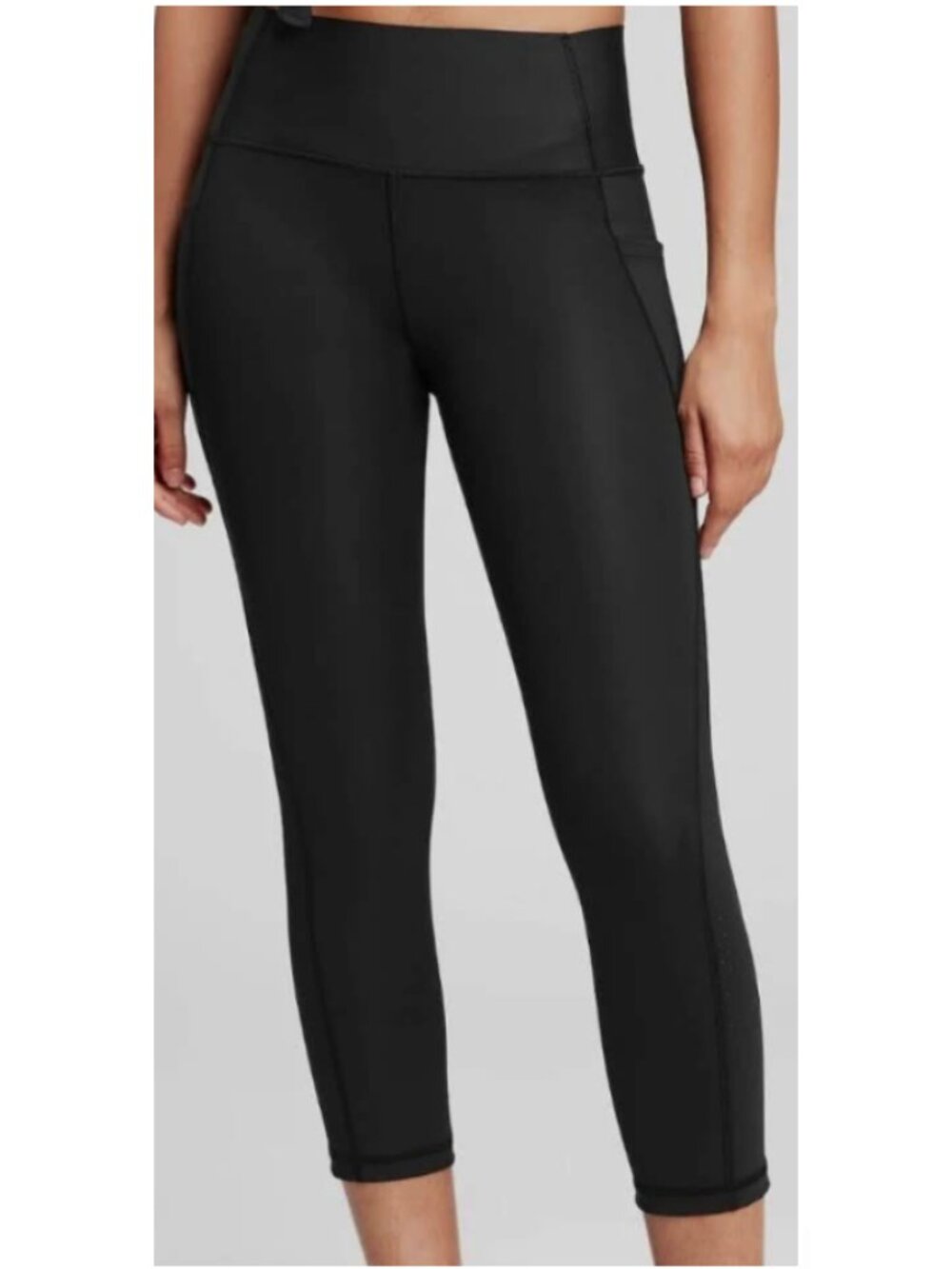 Gap - GapFit - Sculpt Revolution High Rise Capri Leggings. Black, Size XL